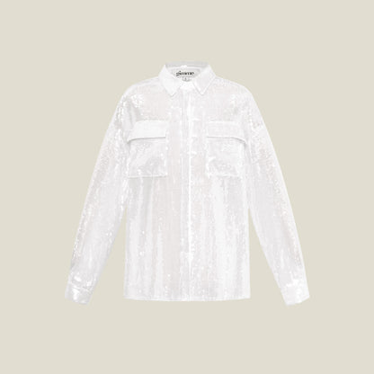 Glitter blouse - white 