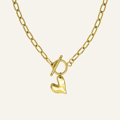 HEART LOCK KETTING - GOUD