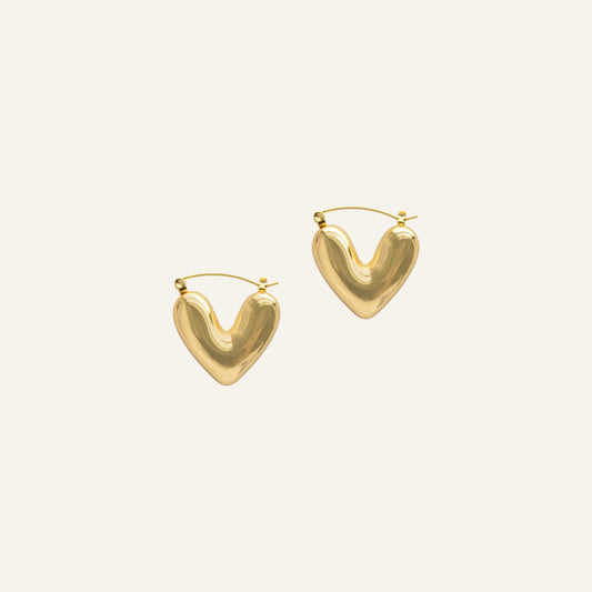 HEART OORBELLEN GOUD