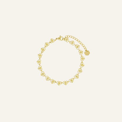 HEARTS ARMBAND - GOUD