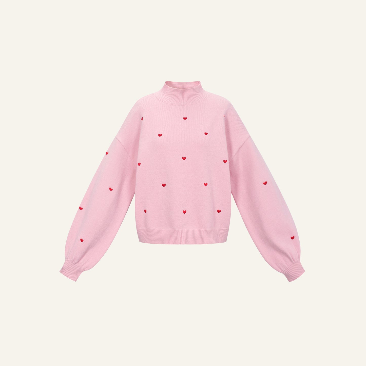 HEARTS KNIT - ROZE