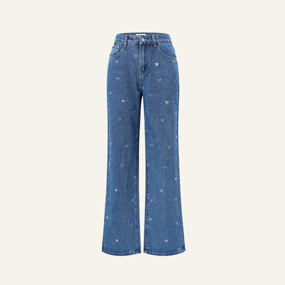HEART STRAIGHT JEANS