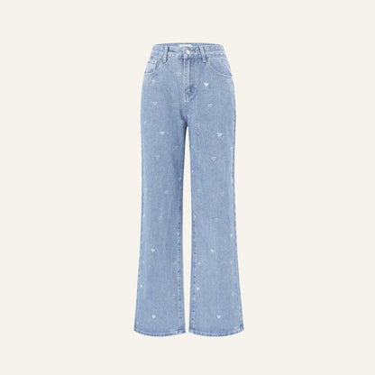 HEART STRAIGHT JEANS