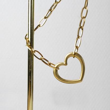 OPEN HEART NECKLACE - GOLD