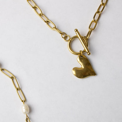 HEART LOCK KETTING - GOUD