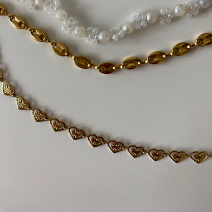 HEARTS ARMBAND - GOUD