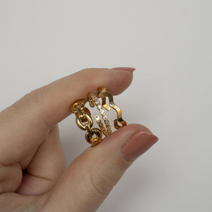 WAVE RING - GOUD