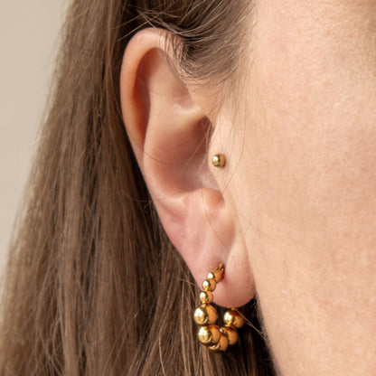 DOTS HOOPS - GOLD