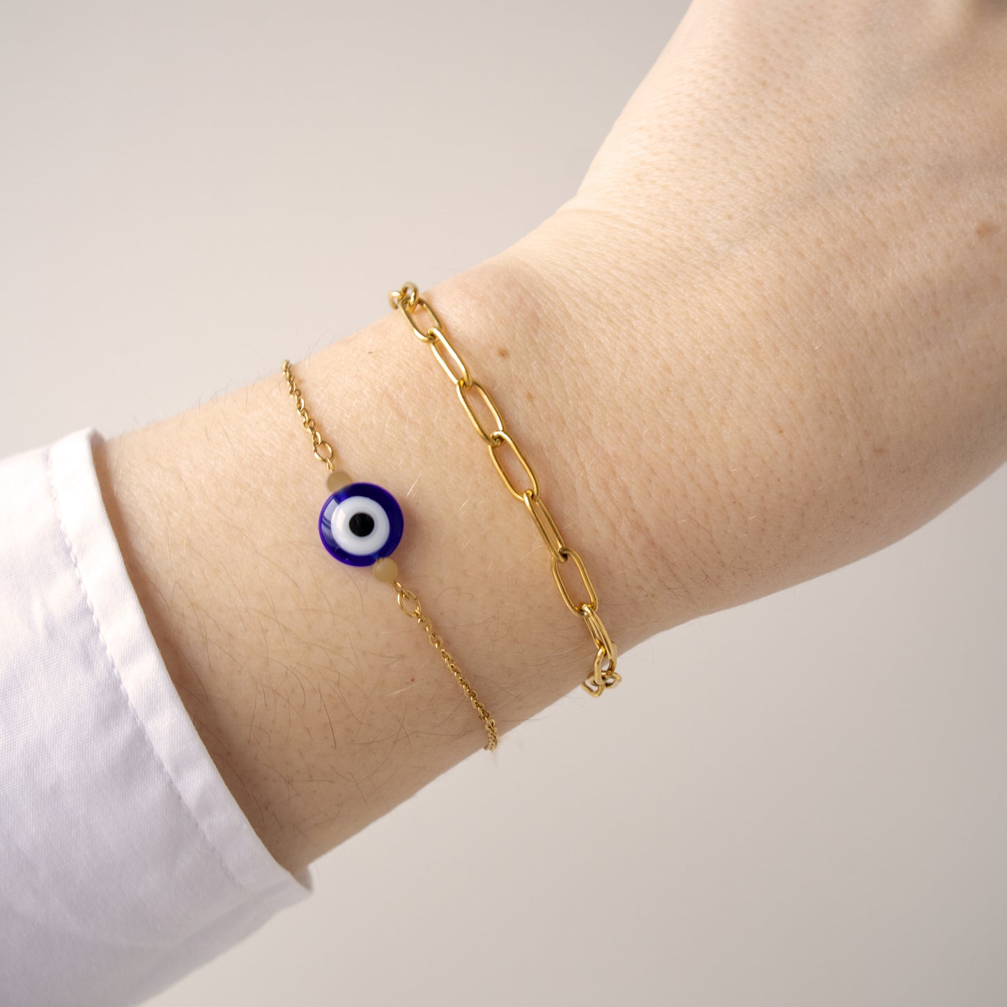 LUCKY EYE ARMBAND GOUD