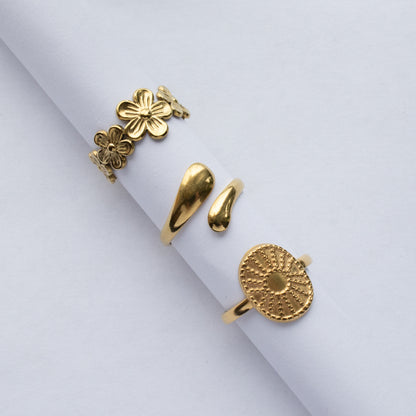 SUNNY CUFF RING - GOLD