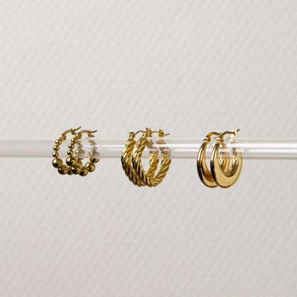 DOTS HOOPS - GOLD