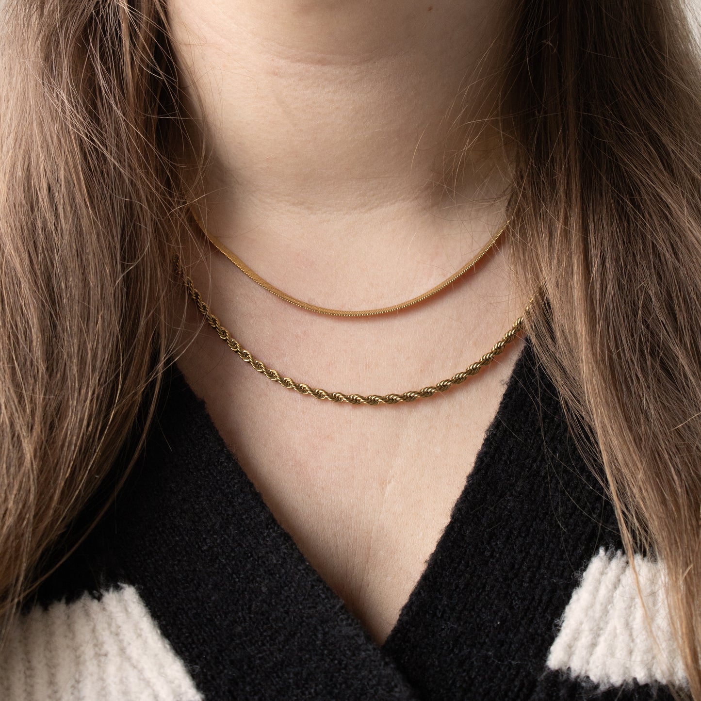 TWISTED KETTING GOUD