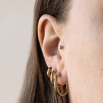 PLAIN HOOPS - GOUD