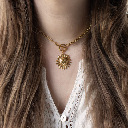 SUNNY LOCK NECKLACE - GOLD