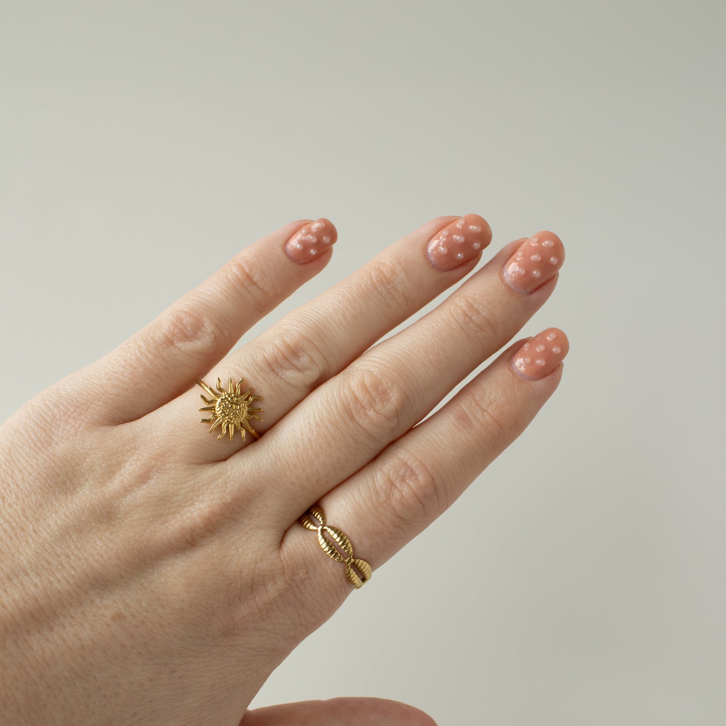 SHELLS RING GOUD