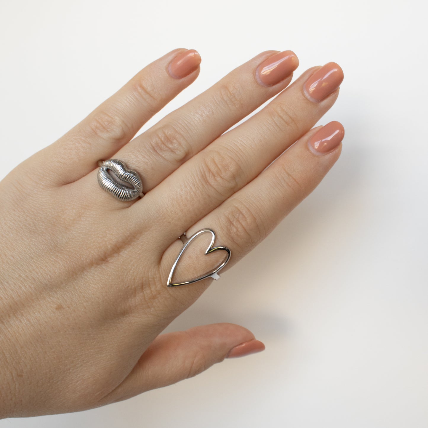 LIPS RING ZILVER