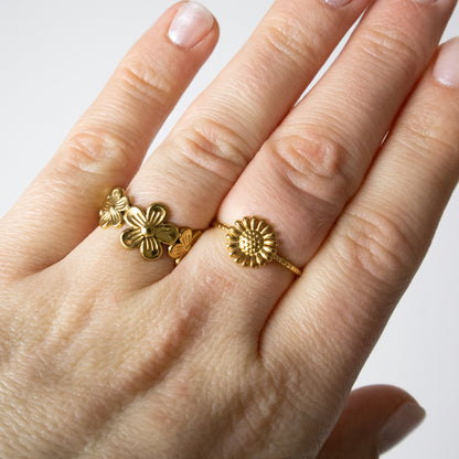 Floral Ring - Gold