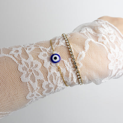 LUCKY EYE ARMBAND - GOUD
