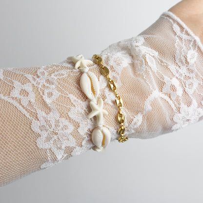 Shells Bracelet - Cream