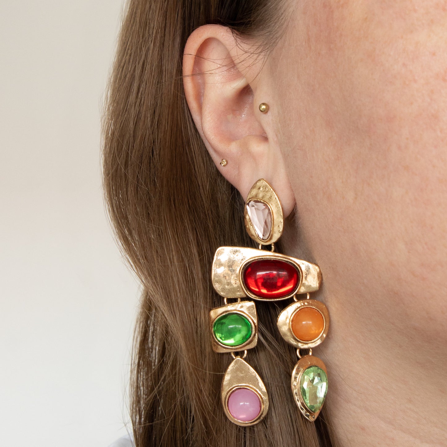 COLORFUL STATEMENT OORBELLEN GOUD
