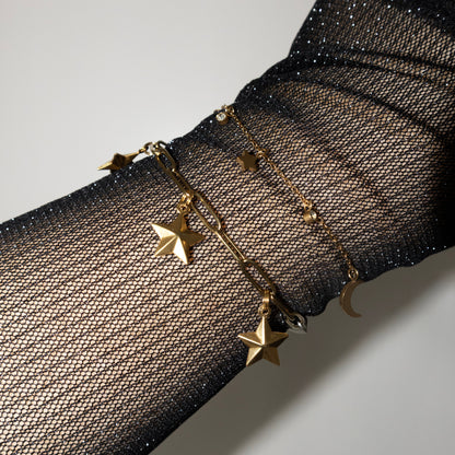 CUSTOM CHARM ARMBAND - GOUD