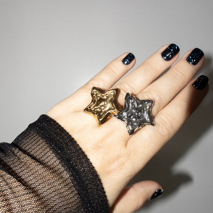 STAR STATEMENT RING - SILVER