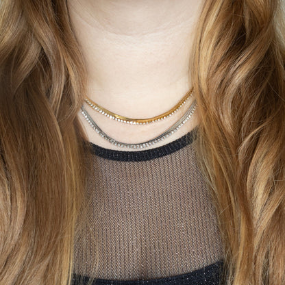 FESTIVE FLAT KETTING - GOUD