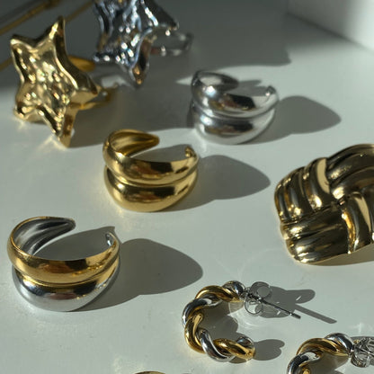 Bold Double Ring - Gold/Silver