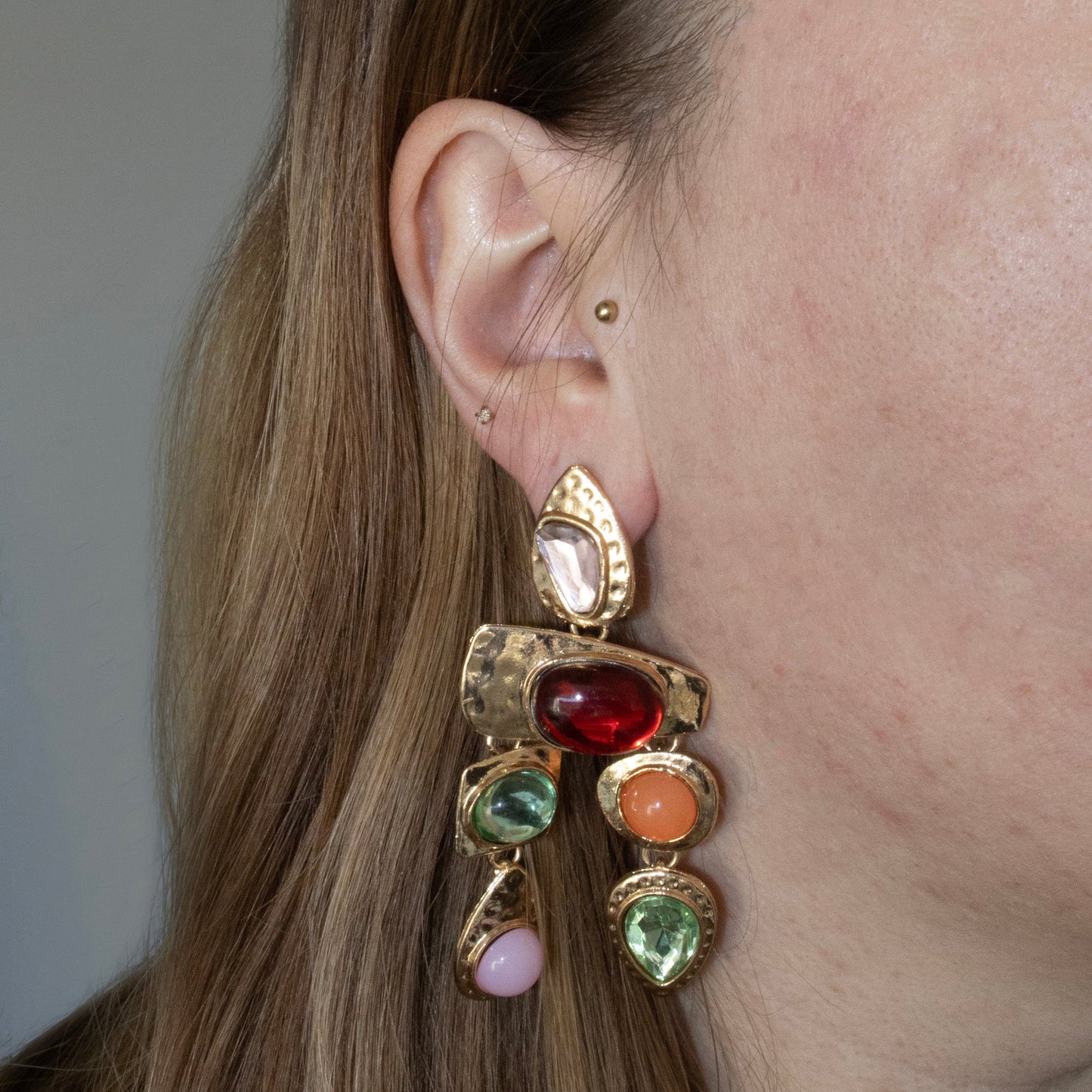 COLORFUL STATEMENT OORBELLEN GOUD