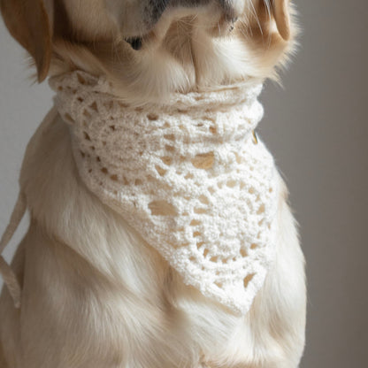 CROCHET BANDANA - CREAM