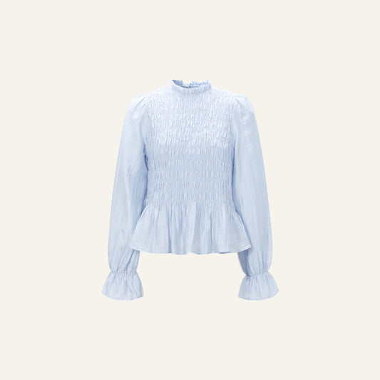 IT GIRL BLOUSE - BLAUW