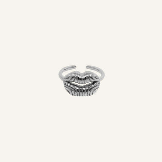 LIPS RING ZILVER