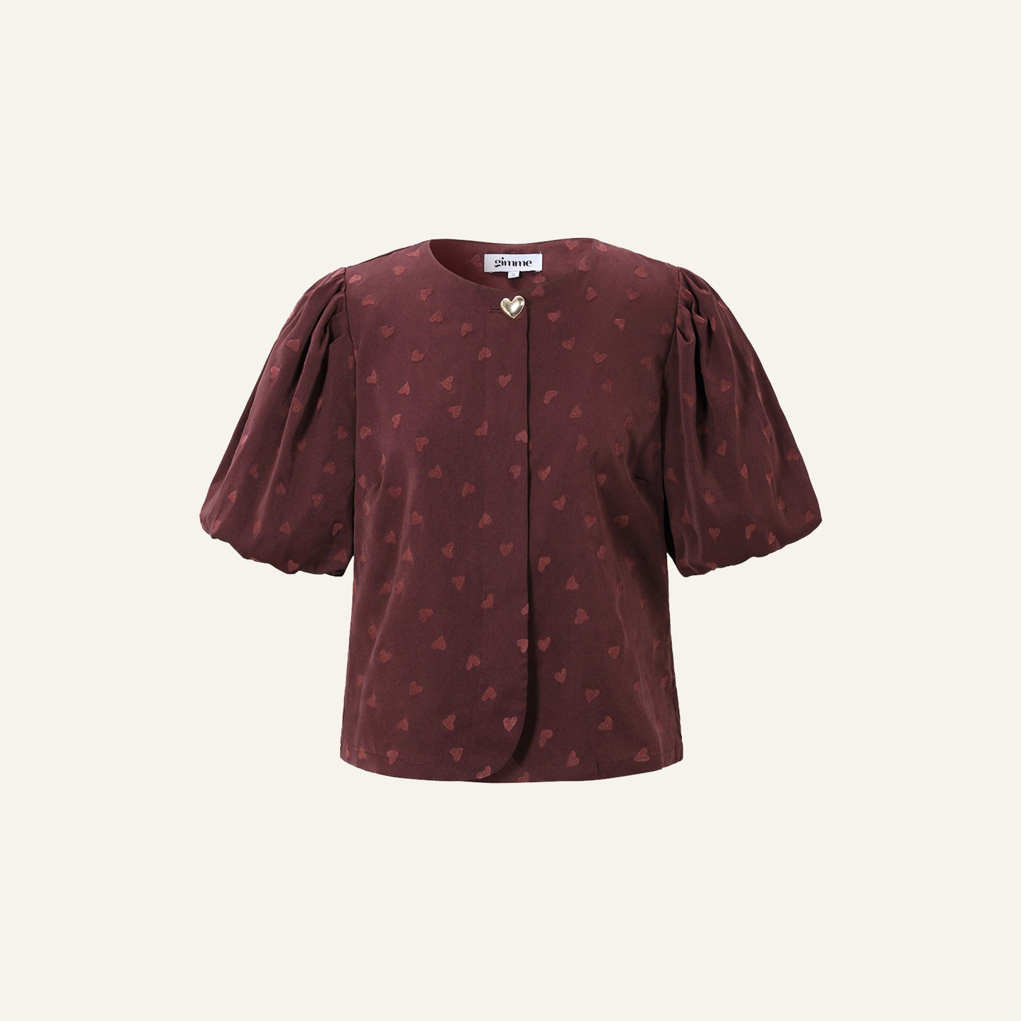 LOVE YOU BLOUSE - BORDEAUX