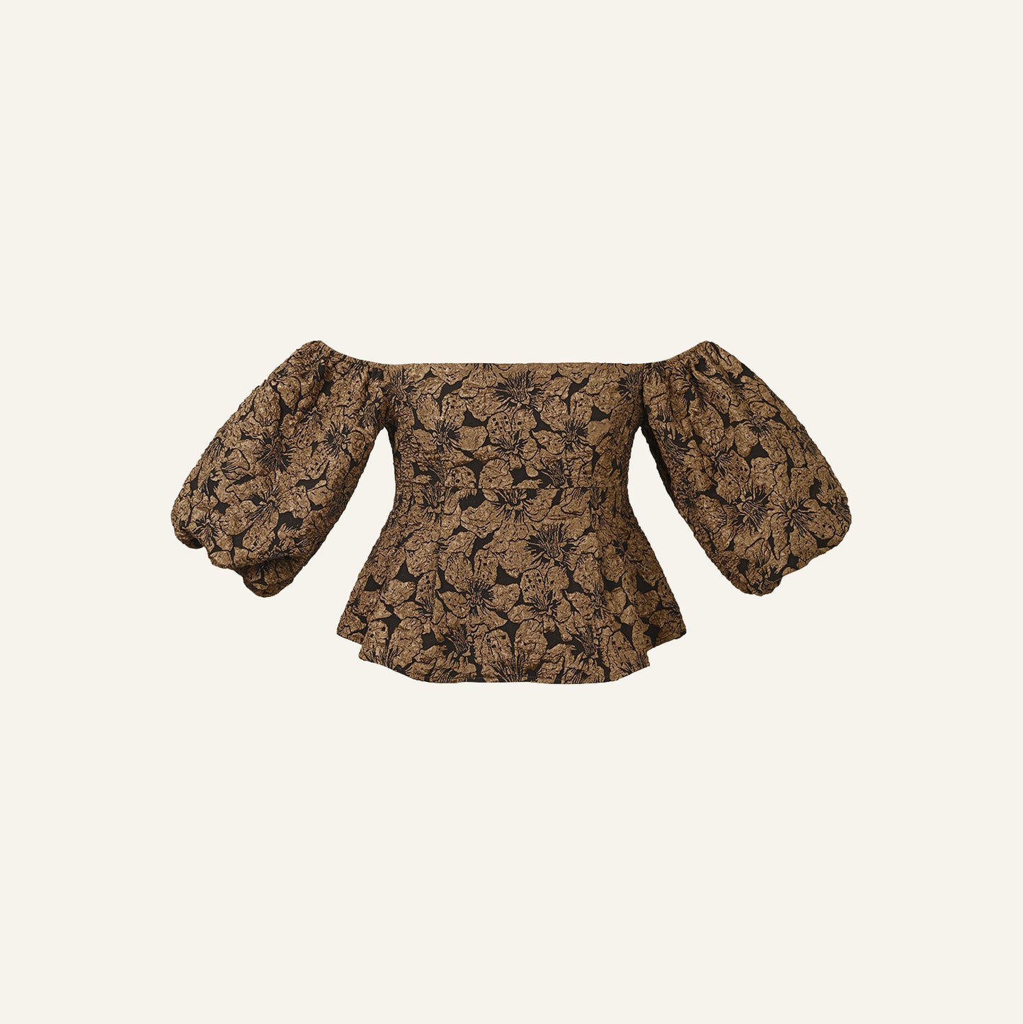 OFF-SHOULDER PUFFED TOP