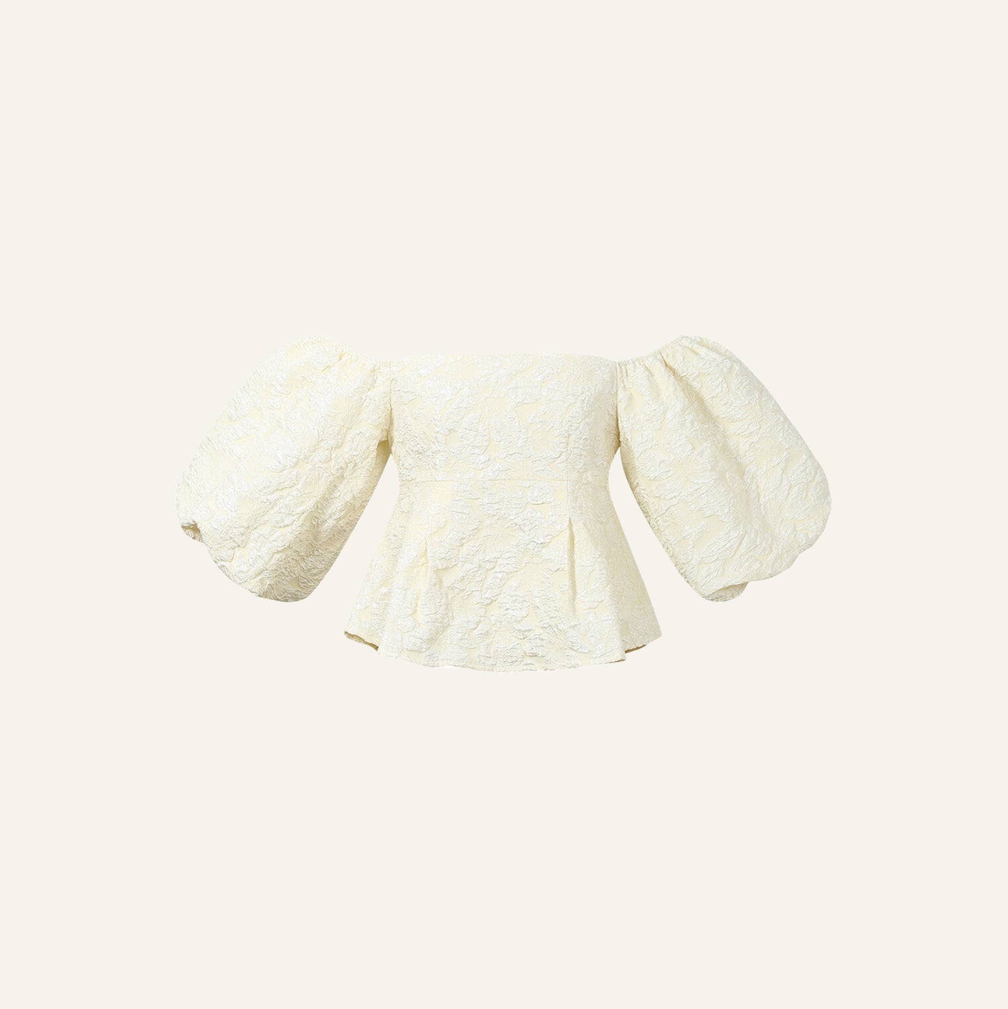 OFF-SHOULDER PUFFED TOP