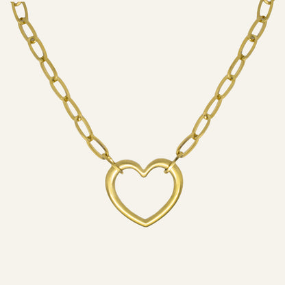 OPEN HEART NECKLACE - GOLD