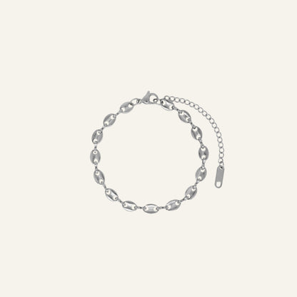 OVALS ARMBAND - ZILVER