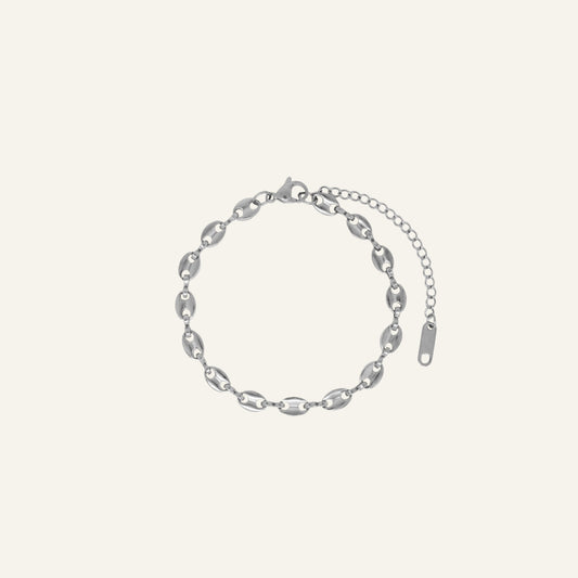 OVALS ARMBAND ZILVER