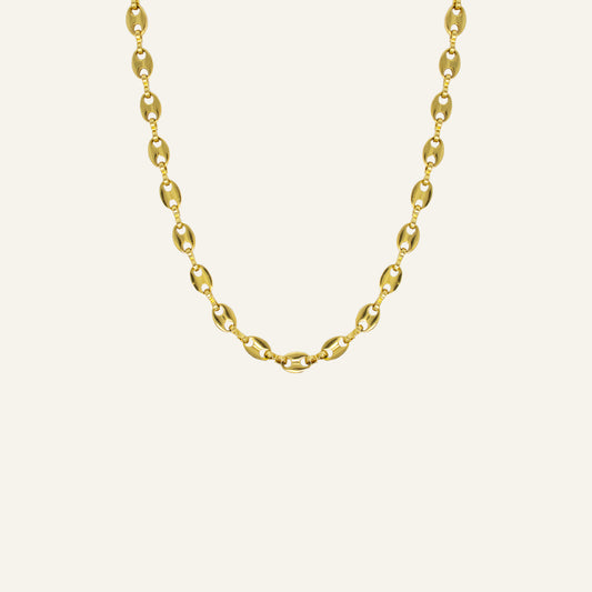 OVALS KETTING GOUD