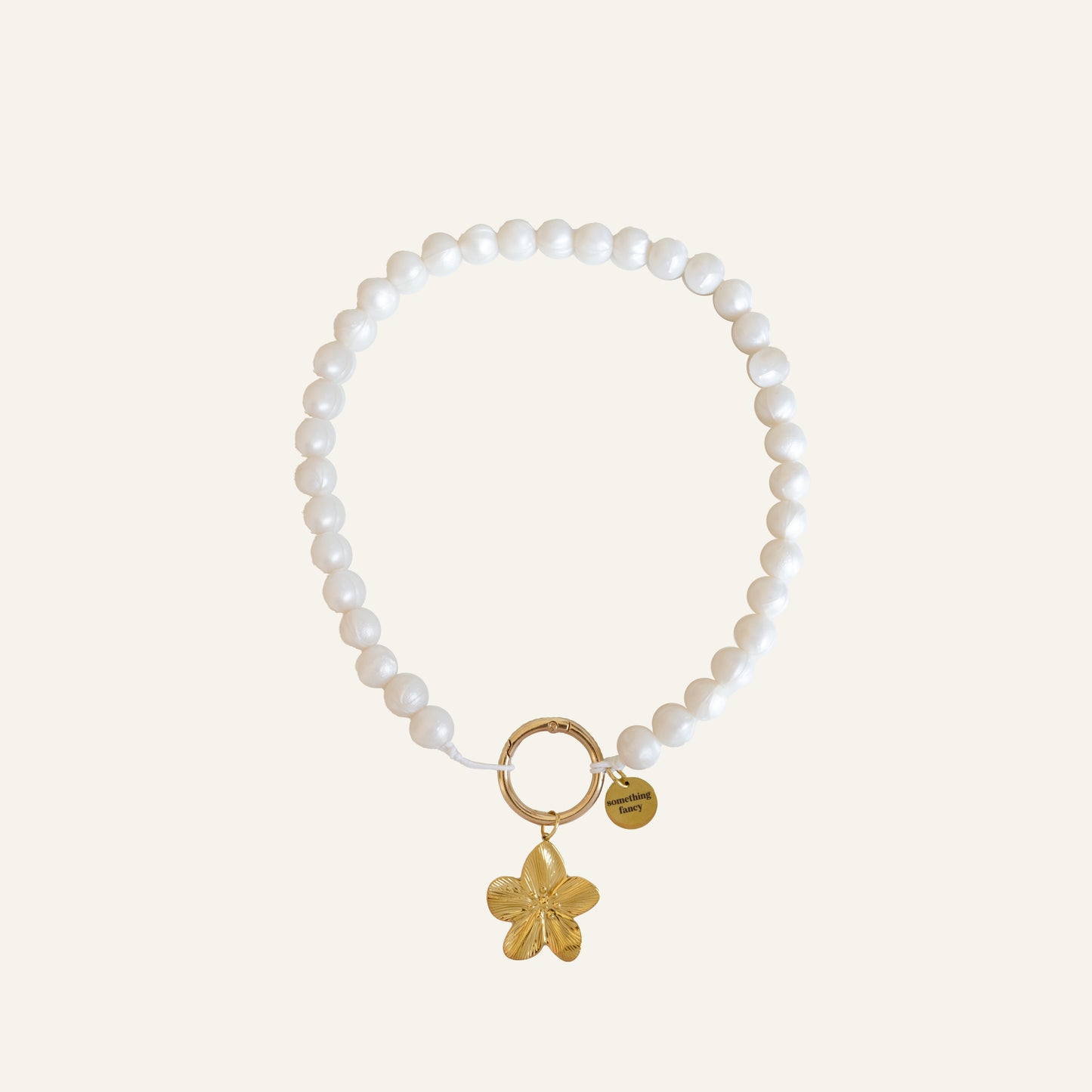 PAREL HONDENKETTING - WIT/GOUD