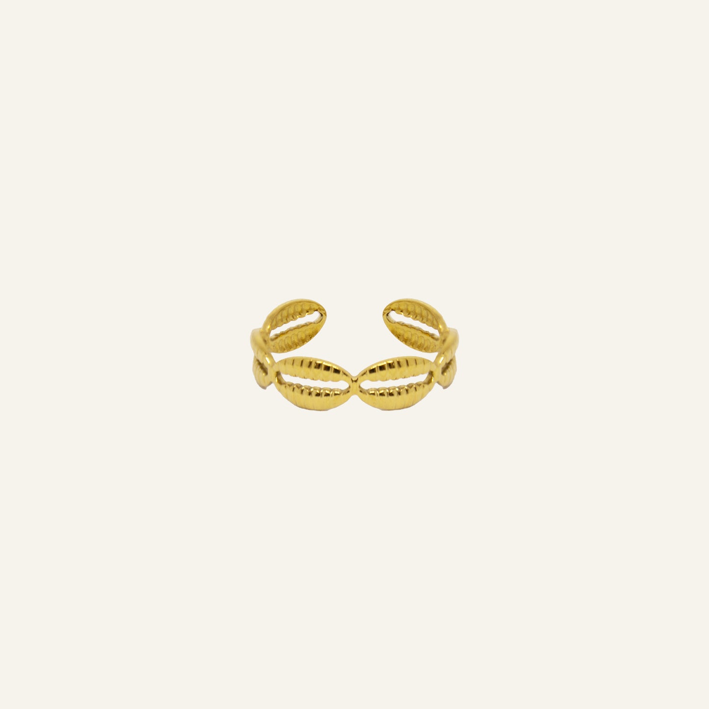 SHELLS RING GOUD