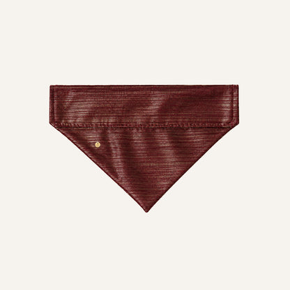 SLIDE-ON BANDANA METALLIC STRIPES - BORDEAUX