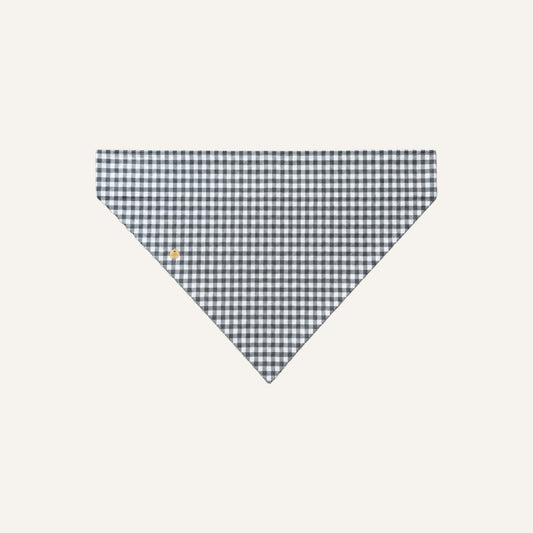 SLIDE-ON BANDANA GEBLOKT - GRIJS/WIT