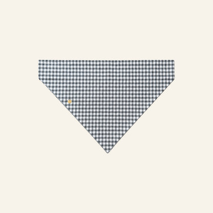 SLIDE-ON BANDANA GEBLOKT - GRIJS/WIT