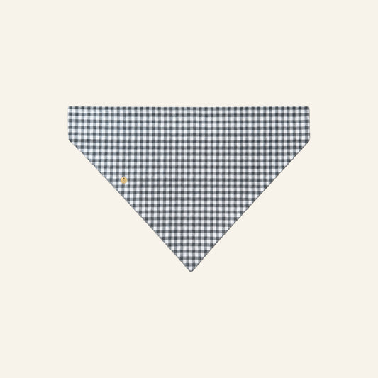 SLIDE-ON BANDANA GEBLOKT - GRIJS/WIT