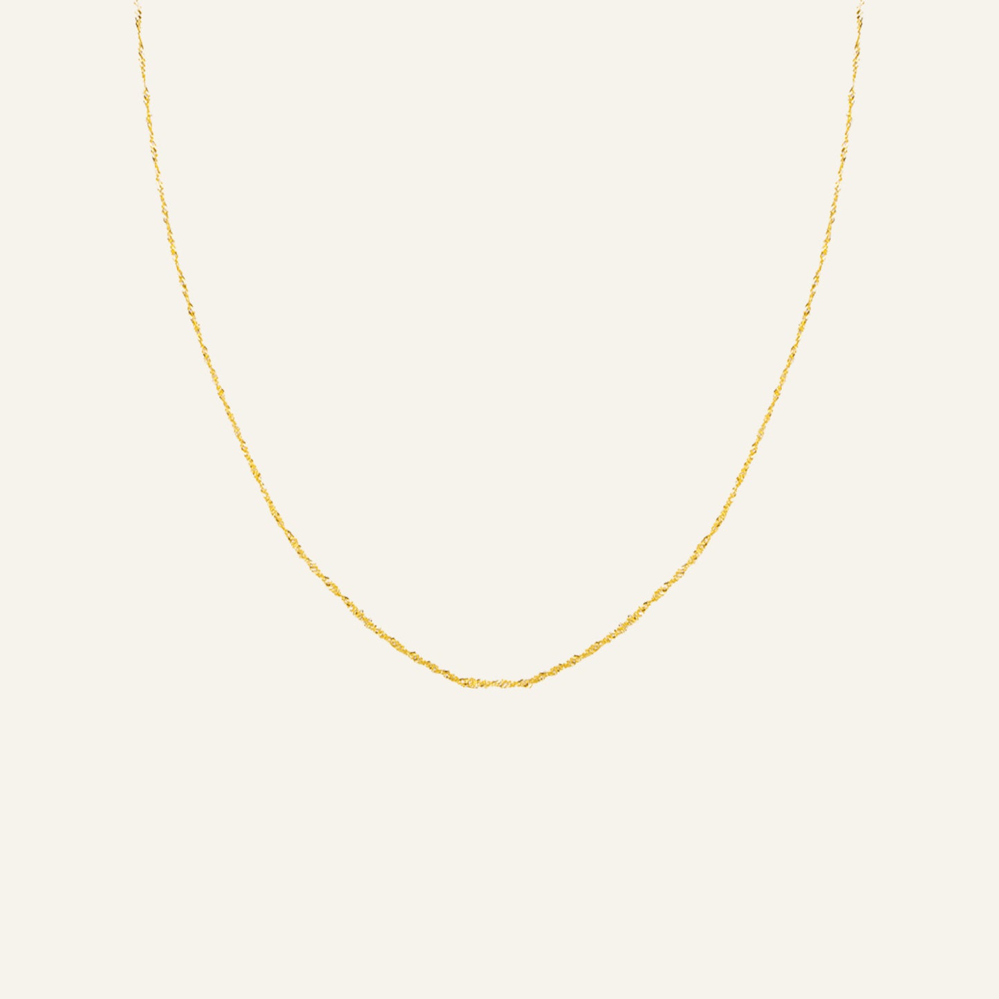 SMALL TWIST KETTING GOUD