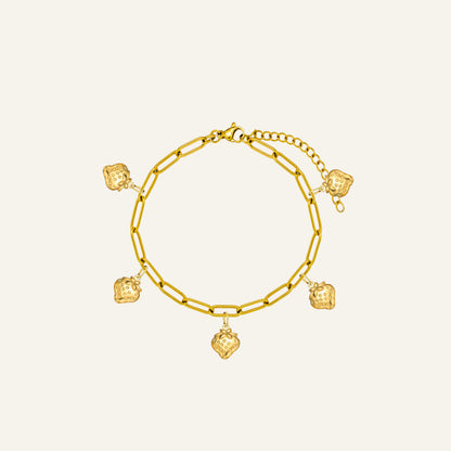 CUSTOM CHARM ARMBAND - GOUD
