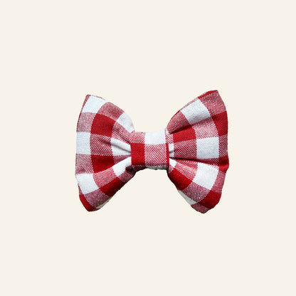 STRIKJE GEBLOKT - ROOD/WIT