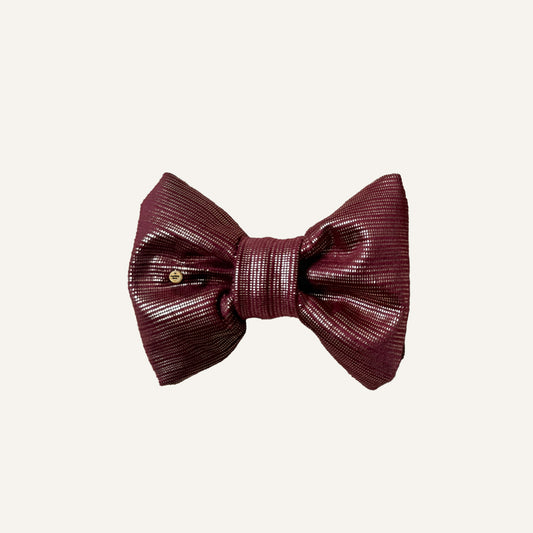 STRIKJE METALLIC STRIPES - BORDEAUX