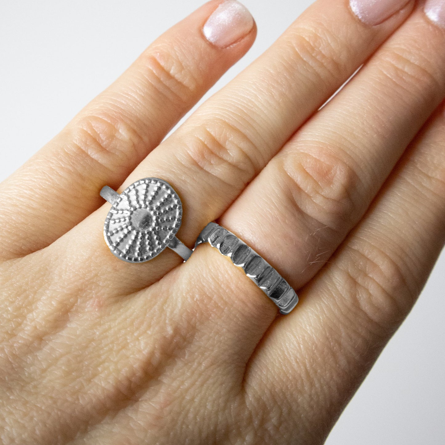 SUNNY MANCHET RING ZILVER